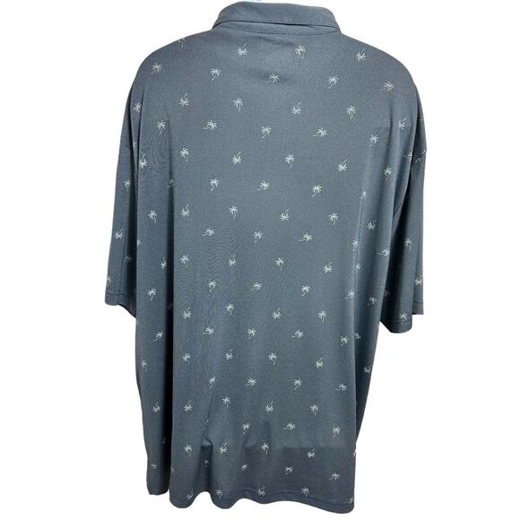 Men's Ben Hogan Performance Golf Polo Shirt Sz 3XL Blue Palm Tree Print Athletic - Picture 7 of 8